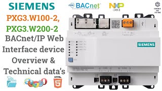 Siemens PXG3W1002 BACnetIP Web Interface  Overview Features amp Installation Guide [upl. by Akiram]