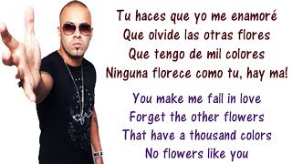 Wisin  Nota De Amor  Lyrics English and Spanish Ft Carlos Vives amp Daddy Yankee Translation Letras [upl. by Aitsirt273]