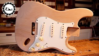 Stratocaster build Episode 14 stratocaster wiring [upl. by Padgett]