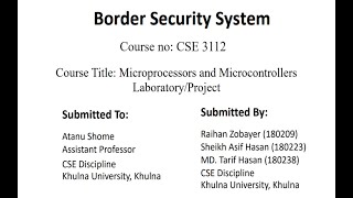 Security System  Microcontroller Mini Projects  My Supervision  Bangla Language [upl. by Loggia]