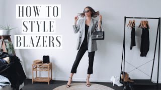 Blazer Outfit Ideas  How To Style Blazers 👟 1 BLAZER 9 OUTFITS [upl. by Pry92]