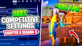 The BEST Competitive Settings in Fortnite Season 4 ✅ Huge FPS Boost amp More [upl. by Aeslehc]