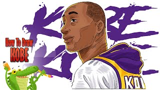 how to draw Kobe Bryant [upl. by Camarata]