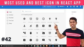 How to use Material UI Icons in React App in Hindi in 2020 42 [upl. by Anirod]