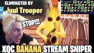 xQc Stream Sniped by Banana Saxophone Compilation ft Juul Trooper [upl. by Zulch]