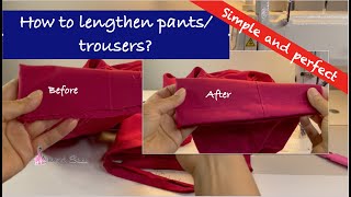 How to lengthen pantstrousers [upl. by Rehportsirhc498]