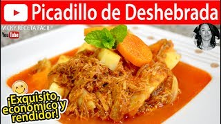 PICADILLO DE DESHEBRADA  Vicky Receta Facil [upl. by Frydman]