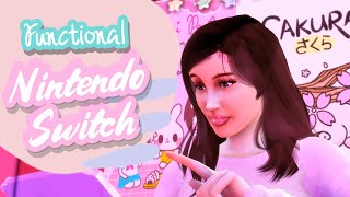 NEW 2022 FUNCTIONAL NINTENDO SWITCH IN THE SIMS 4  DOWNLOAD [upl. by Shaylah37]