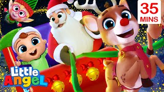 Jingle Bells  More Little Angel Kids Songs amp Nursery Rhymes [upl. by Ellenrahc]