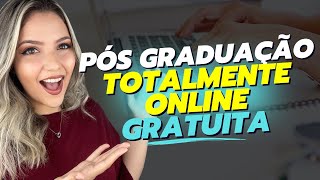 PÓS GRADUAÇÃO TOTALMENTE A DISTÂNCIA e GRATUITA  Mari Rel [upl. by Sessler57]