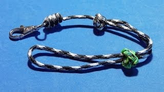 Adjustable Wrist Paracord Lanyard Tutorial [upl. by Annaeed761]