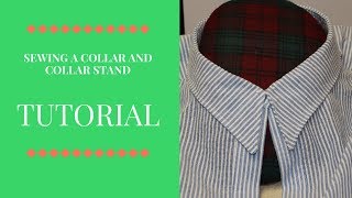 Tutorial How to Sew A Collar And Collar Stand [upl. by Anikram]