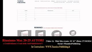 VIDEO1 Parte 2di4 1 16quot  autorilibriitaliani selfpublishingitalia tuunicapublishing libri [upl. by Adekram995]