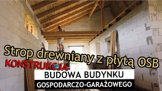 Strop drewniany i płyty OSB  Vlog 24 [upl. by Vtarj]