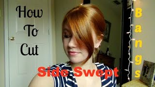 How To Cut Your Own Side Swept Bangs [upl. by Teddman]