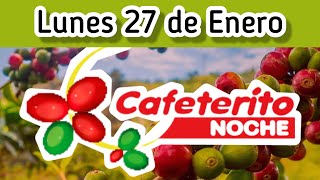 Resultado EL CAFETERITO NOCHE Lunes 27 de Enero de 2025 [upl. by Nylarac]