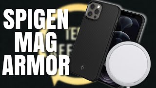 Spigen Mag Armor Case Review for iPhone 12 Pro Max [upl. by Eniretak]