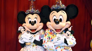 NEW Mickey amp Minnie Mouse Meet amp Greet in 90th Birthday Celebration Outfits at Magic Kingdom Disney [upl. by Hedvige]