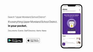 Upper Moreland School District Mobile App [upl. by Fairweather]