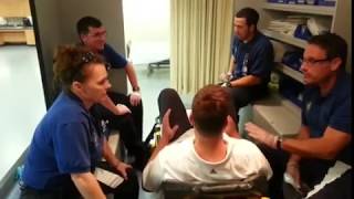 EMT Class 314 Restraint Training 2 [upl. by Eecrad]