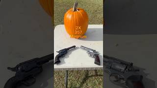 357 magnum versus pumpkin 🎃 double trouble [upl. by Enniotna]