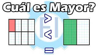 Comparar Fracciones Mayor Menor Igual Que Gráficamente  Salvador FI [upl. by Chari]