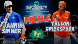 J Sinner vs Tgriekpoor Davis cup final2024tennis janniksinnertallongriekspooritlydaviscupfina [upl. by Nilok]