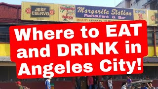 7 BEST Places to EAT and DRINK near Walking Street in Angeles City Philippines [upl. by Abramson]