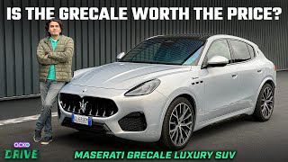 Maserati Grecale Review Maseratis New Compact SUV  Design Performance amp Tech Explained [upl. by Hairej]