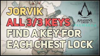 Find a key for each chest lock Jorvik Assassins Creed Valhalla [upl. by Cosetta]