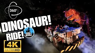 360 Video 4K Dinosaur Ride Disneys Animal Kingdom Theme ParkDinoLand USA [upl. by Davine74]