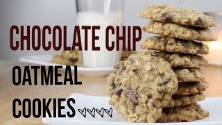 CHEWY Chocolate Chip Oatmeal Cookie Recipe [upl. by Eniksre]