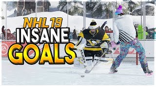 NHL 19 INSANE EASHL GOALS [upl. by Inaluiak]