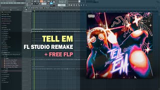 Cochise  Tell Em ft NOT FL Studio Remake  Free FLP [upl. by Yekcim]