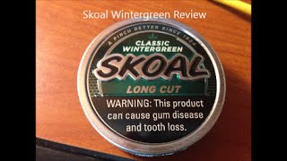 Skoal Long Cut Wintergreen Review [upl. by Ahsenauq]