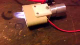 Plasma Jet with compressed air  Atmospheric Plasma  homemade [upl. by Adah421]