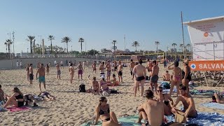 BOGATELL BEACH BARCELONA SPAIN 🇪🇸 [upl. by Eeral]