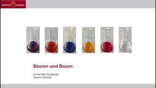 Vorlesung Allgemeine Chemie • Säuren und Basen 10 [upl. by Edak]