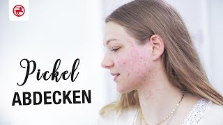 Pickel abdecken  Makeup Tutorial  mit Hanna Bohnekamp [upl. by Rasla]