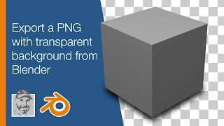 Export a PNG with transparent background from Blender [upl. by Ardried]