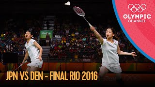 Womens Doubles Badminton Final 🇯🇵🆚🇩🇰  Rio 2016 Replays [upl. by Atteuqaj]