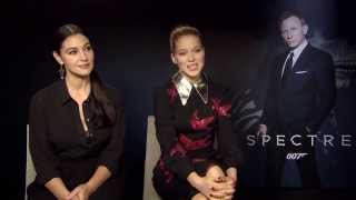 Spectre Interview  Lea Seydoux amp Monica Bellucci [upl. by Inalaek]