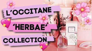 Loccitane Herbae’ Perfume amp Fragance Collection REVIEW [upl. by Tnilc190]