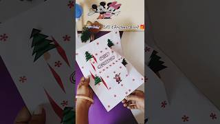 DIY Christmas popup card  Christmas greeting card making easy  Merry Christmas card shorts [upl. by Inoj977]