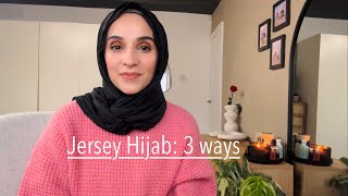 JERSEY HIJAB 3 STYLES [upl. by Friederike647]