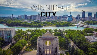 Winnipeg City  4K  Manitoba  Canada [upl. by Tiana]