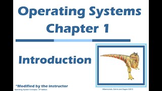 Operating Systems Chapter 1 Part 1 [upl. by Retseh]