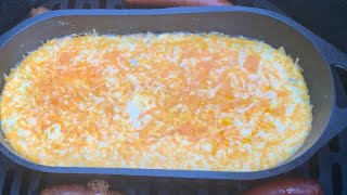 Smoked Boudin Dip in the Cajun Classic Oval Roaster [upl. by Ennazus248]