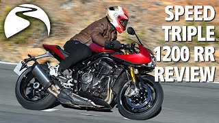 Triumph Speed Triple 1200 RR  Road and Track Review [upl. by Rustie]