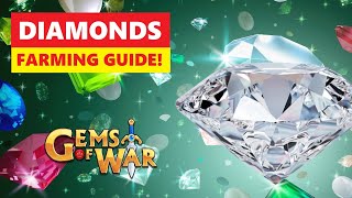 Gems Of War Where to Find and How to Get DIAMONDS Diamond Farming Guide [upl. by Rebhun618]